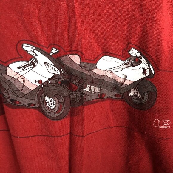 Vintage Nike Shirt Mens XL Red Motorcycle Biker Graphic Moto Limited Edition - Picture 5 of 16